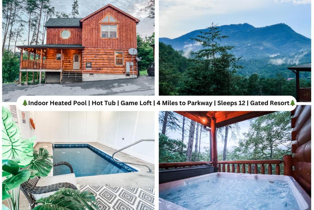 Indoor Heated Pool Hot Tub Cabin Sevierville Exterior foto